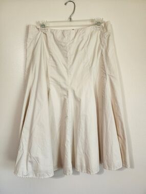 GAP Cream A-Line Flared Skirt